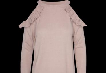 Frill cold shoulder jumper. - LK 250ARIEL