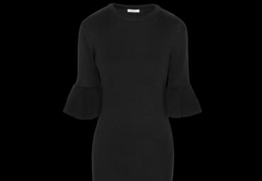 Frilled half sleeve dress. - LK 250ORCHID