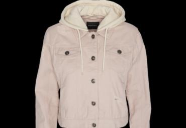 Denim wacket with detachable sweater hood. - LJK MARCO