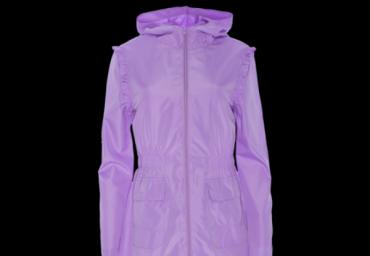 Hooded raincoat frill details - LJK RAVEFRILL
