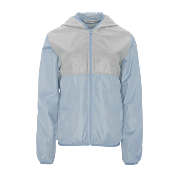Lightweight hooded jacket with jersey contrast - LJK SUDA