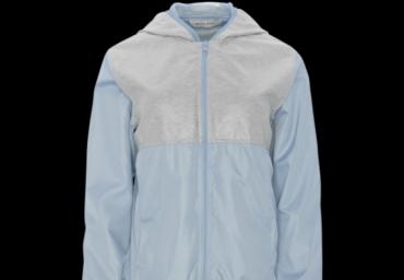 Lightweight hooded jacket with jersey contrast - LJK SUDA