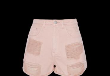 Ripped denim short. - LSRD 494WENDYPIN