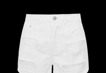 Ripped denim short. - LSRD 494WENDYWHT