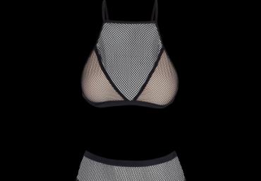 2 pieces mesh sport bikini with high waist. - LSW 480SELITA