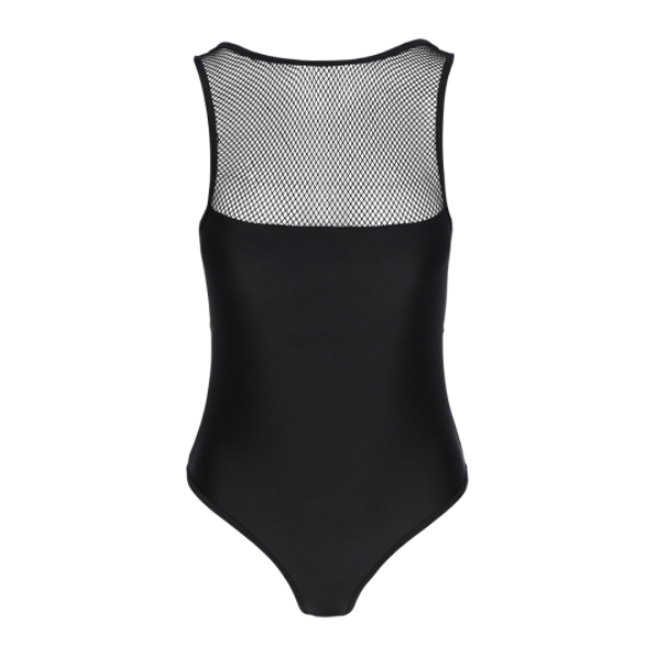 Mesh sport swimsuit with zipper at back. - LSW 396ALESSANDR