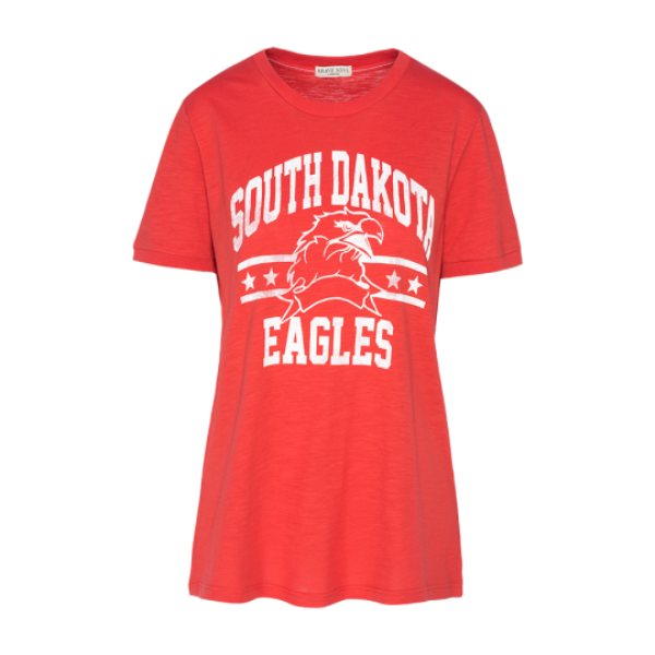 Crew neck short sleeve T-shirt with front print. - XLTS 69DAKOTA
