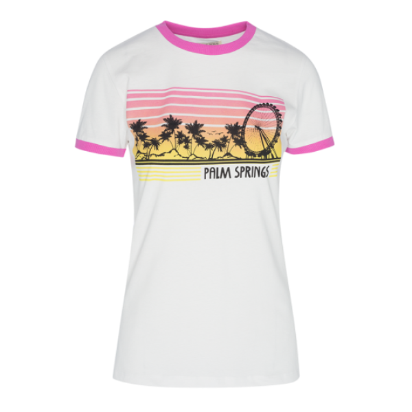 Short sleeve T-shirt with chest print and contrast - XLTS 69FERRIS