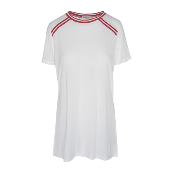Short sleeve T-shirt with contrast colour detail. - XLTS 34LUCY