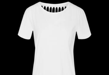 Short sleeve T-shirt with slash back detail. - XLTS 69TAMMY
