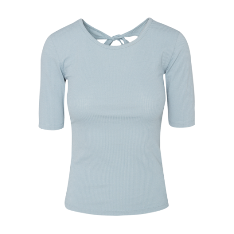 T-shirt with tie up key hole detail at the back - LTS 149MILENA