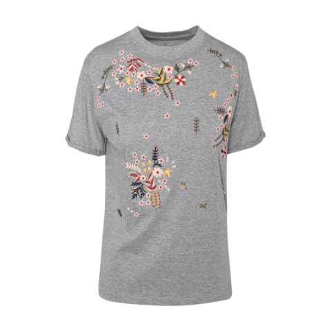 Short sleeve T-shirt with embroidery on the front - LTS 497BILLY