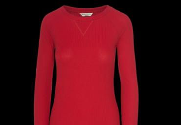 Long sleeve ribbed basic top. - LLT 36SELINA
