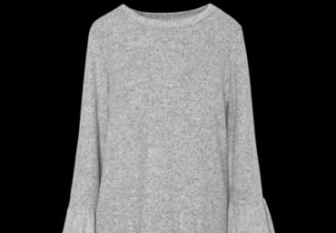Long sleeve top with bell sleeves. - LLT 481BELLA