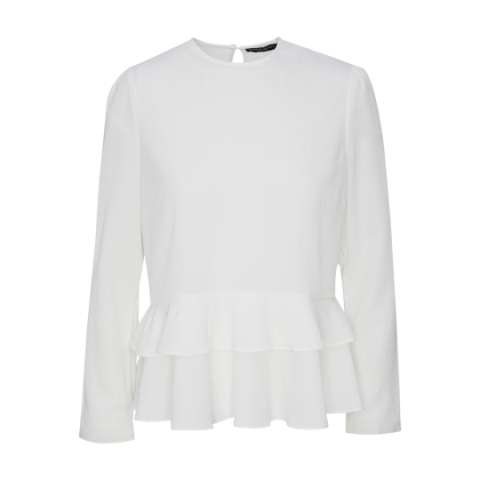 Long sleeve blouse with ruflle details - LWT 225PENELOPE