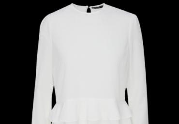 Long sleeve blouse with ruflle details - LWT 225PENELOPE