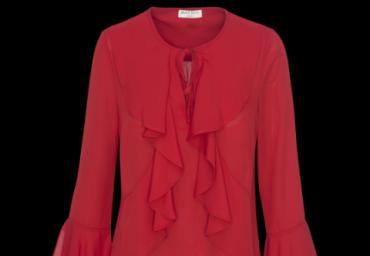 Long sleeve shirt with ruffle details - LWT 225ALEXIS