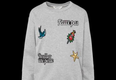 Sweatshirt with appliques. - LSS 272JOLI