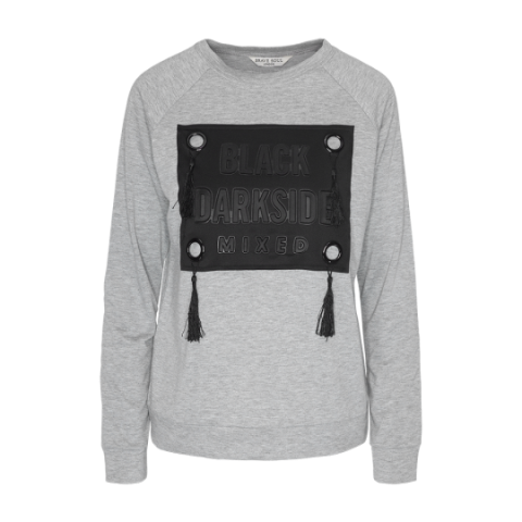 Sweatshirt with patch on the front - LSS 272TASS