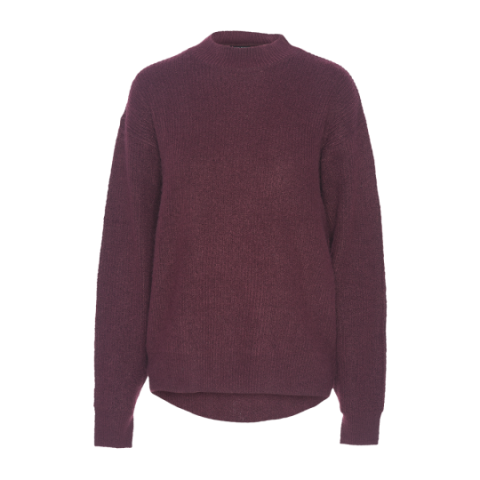 Ballon sleeve ribbed oversized jumper. - LK 230PLUTO