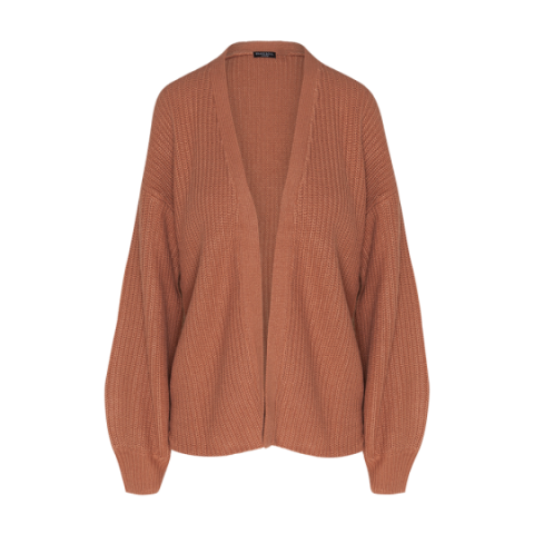 Boxy cardigan with balloon sleeves. - LK 250SORENTO