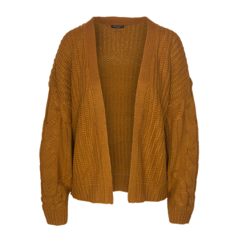 Cardigan with cable-knit design - LK 250TATUM