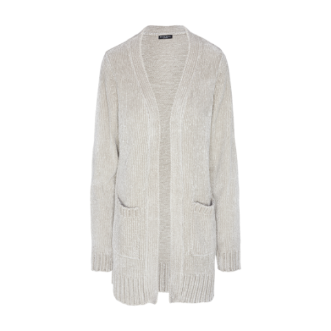 Chenille cardigan with pockets. - LK 250SHELLY