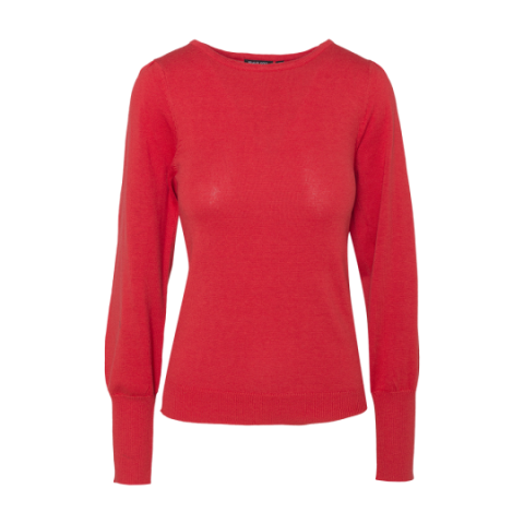 Crew neck jumper with extrem sleeve and deep cuff. - LK 162MALONE