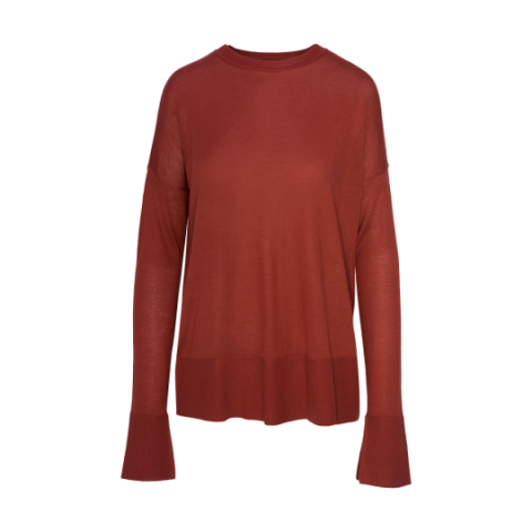 Crew neck jumper with rib detail. - LK 248SLINKY