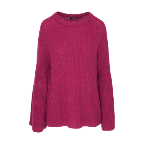 Flared sleeve crew neck jumper. - LK 248MONZA