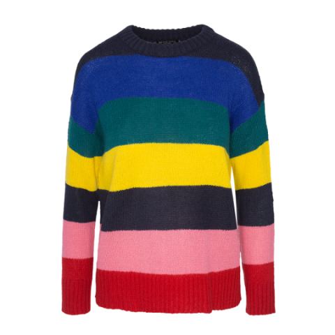 Multi colour stripe jumper - LK 230MULTI