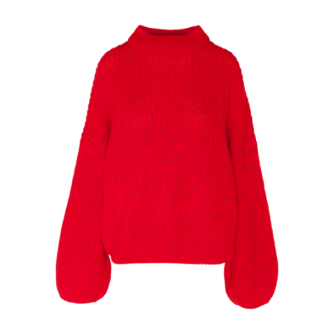 Oversize bell sleeve jumper - LK 230BLUEBELLB