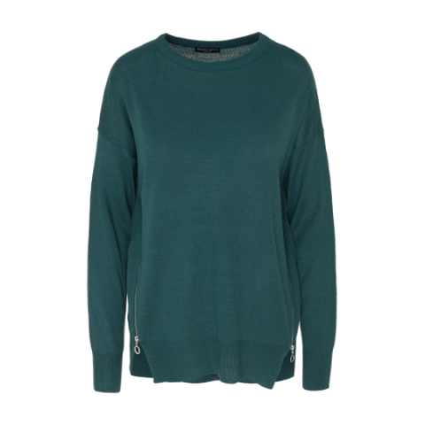 Knitted jumper with zipper at side seam. - LK 248BENNETT