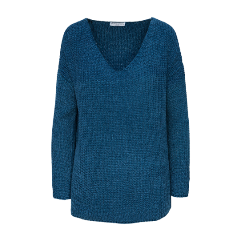 Loose fit v neck chenille jumper. - LK 248DESSER