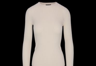 Ribbed crew neck top - LK 273COSMOSC