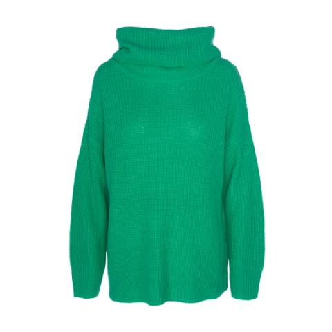 Roll neck oversized jumper. - LK 274ROME