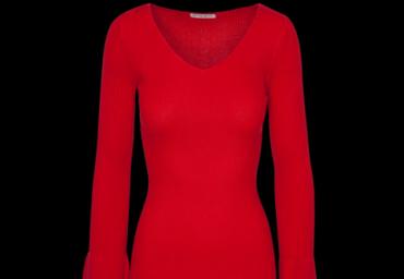 V neck flared sleeve jumper. - LK 286ZODIAC