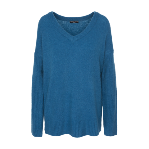 V neck jumper with ribbed sleeves - LK 230ANTWARPC
