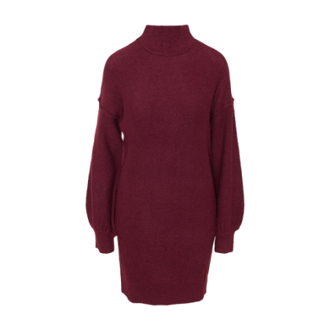 Bell sleeve turtle neck dress. - LK 248HUDSON