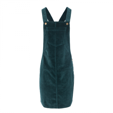 Corduroy dungaree dress. - LDRW 340ALEXAGRN
