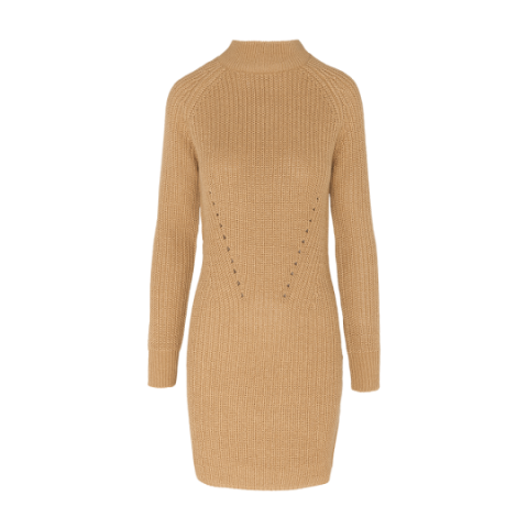Long line turtle neck jumper dress. - LK 230LUNAR