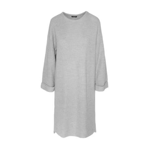 Ribbed oversized jumper dress with side splits. - LK 250EMILY