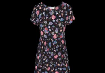 Short sleeve floral printed smock dress. - LDRW 225MANDY