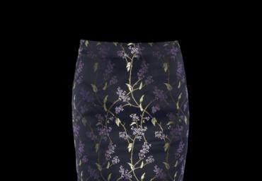Brocade mini skirt - LSKW 62BLOSSOM