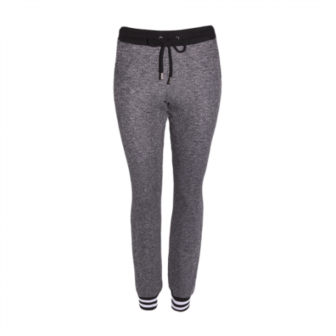 Jog pants with stripes at cuffs and drawcord. - LJB 374GREY