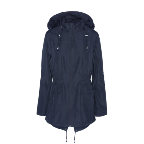 Detachable hooded mac with elasticated waist. - LJK RAVEPLAINC