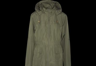 Detachable hooded mac with elasticated waist. - LJK RAVEPLAIND