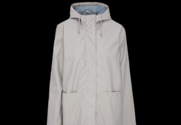 Hodded rubberised long raincoat with pockets. - LJK FERGUSLONPKB