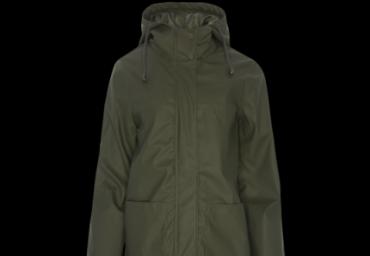 Hodded rubberised raincoat with front pockets. - LJK FERGUSPKA