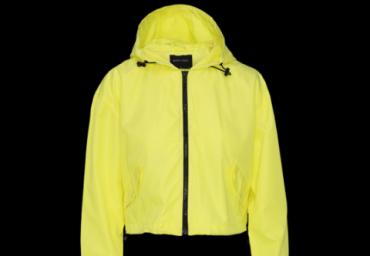 Hooded cropped rainmac. - LJK JADEPKA